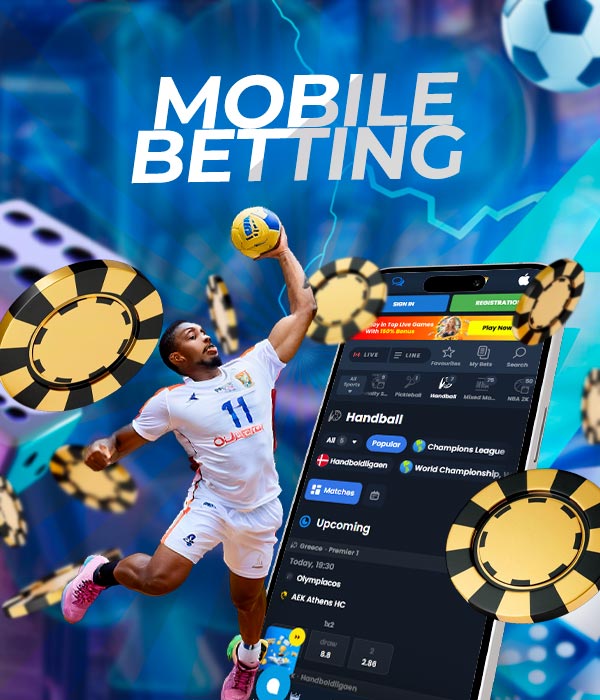 Handball betting in mobile app