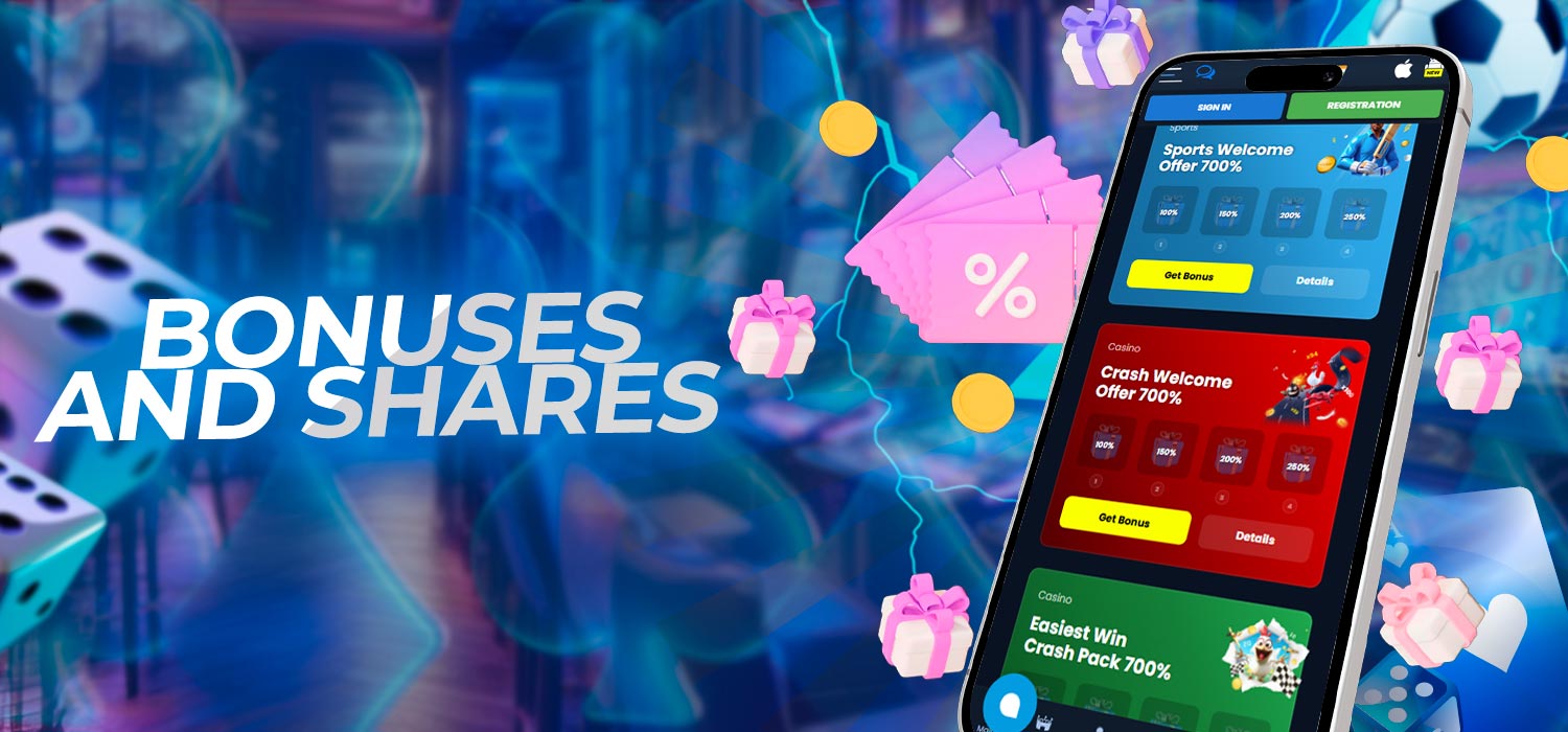 Bonuses and special offers