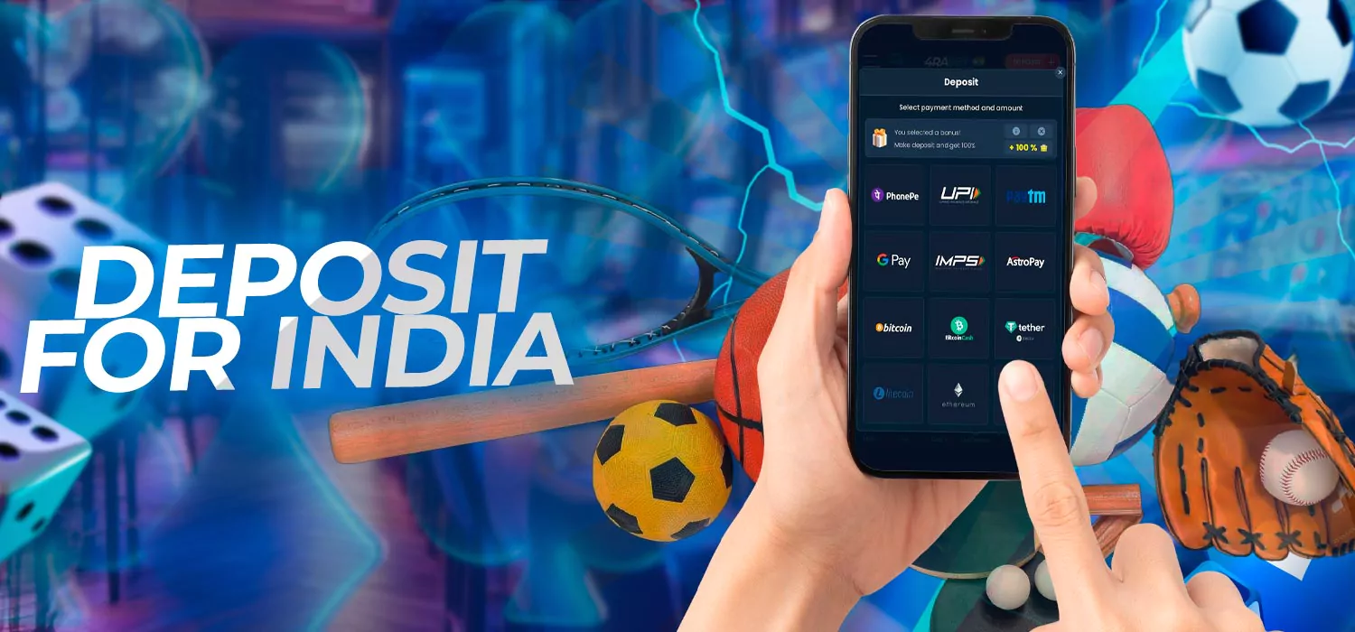 Deposit methods for India