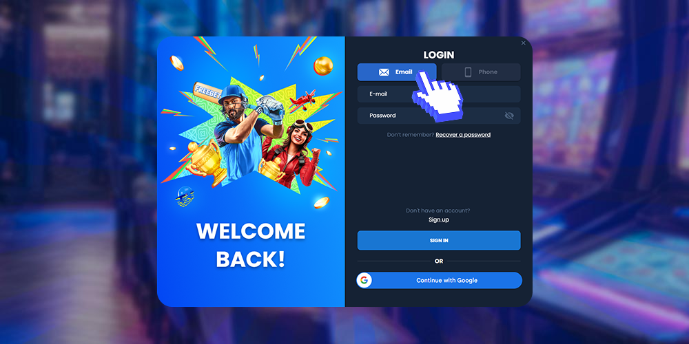 Log in with your details