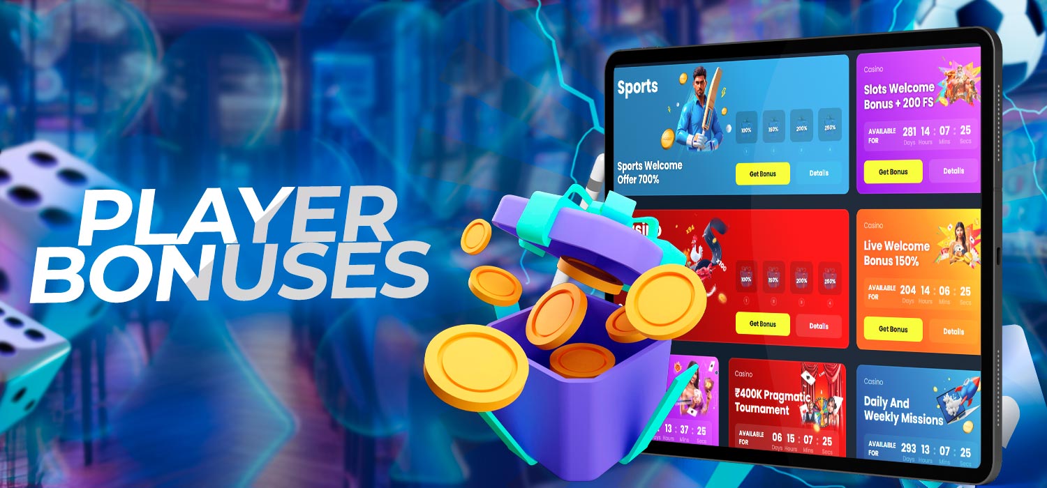 Bonuses for casino players
