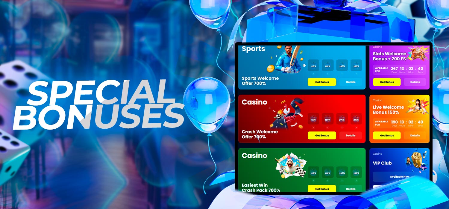Special player bonuses